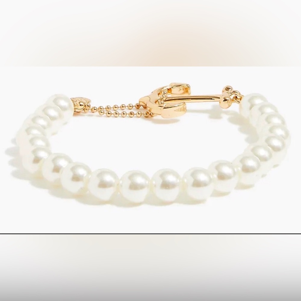 NWT J Crew Nautical pearl bracelet